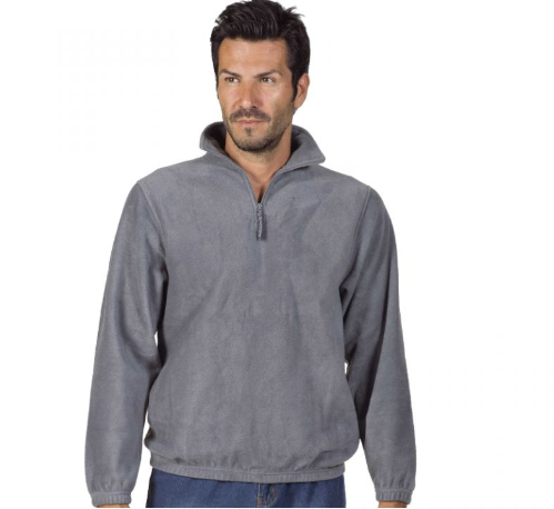 Pyle Con Zip Corta Grigia/Blu Logica