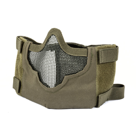 Phantom Steel Mesh Half Face Mask Green Color Phantom