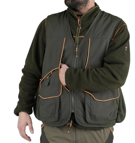 Gilet Masseria Da Caccia 14 Verde/Arancio Fluo Masseria