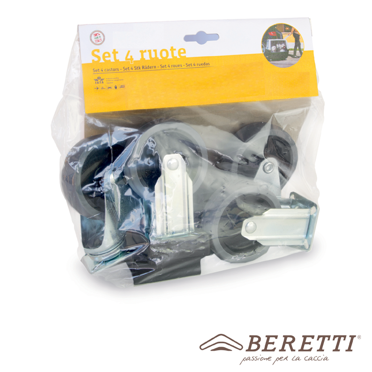 Set 4 Ruote per Trasportini Beretti