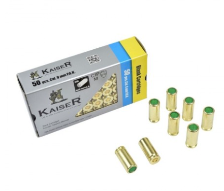 Cartuchos de fogueo de 9 mm