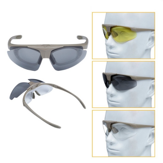 Gafas deportivas con 3 lentes intercambiables