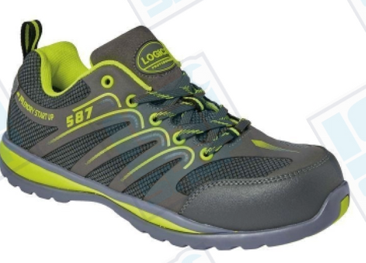 Zapato bajo gris-verde S1P talla 41
