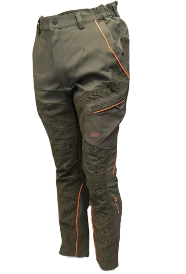 Elast trousers. Comes Green/Orange
