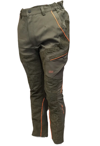 Elast trousers. Comes Green/Orange