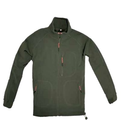 Chaqueta polar con cremallera larga