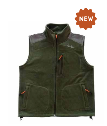 Green Fleece Vest Gabardine Inserts