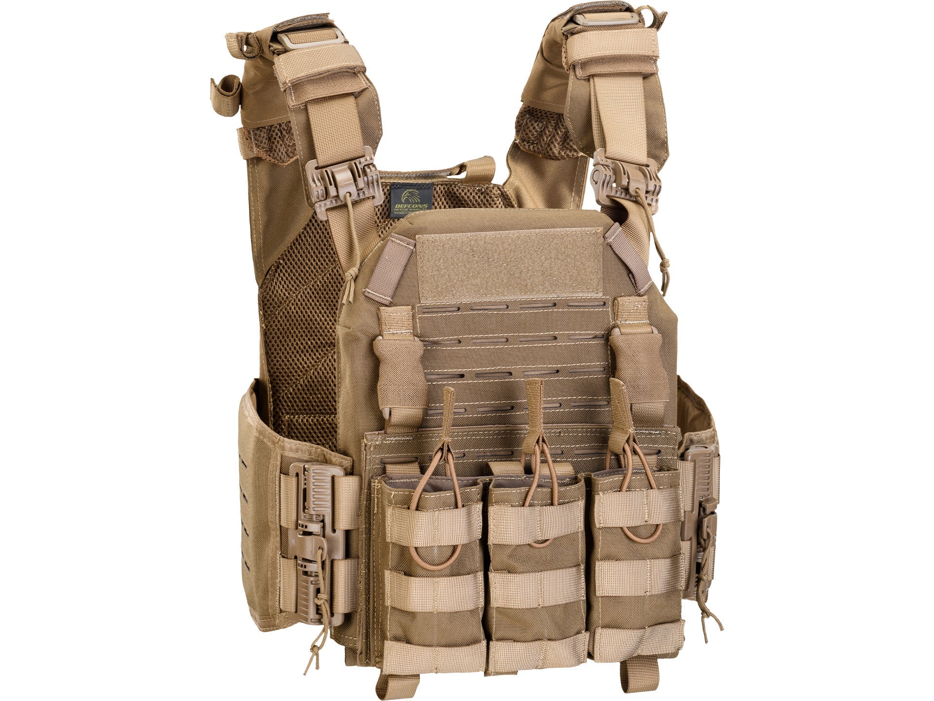 DEFCON 5 STORM PLATE CARRIER WITH QUICK RELEASE SYSTEM + TRIPLE MAG. POUCH Defcon 5