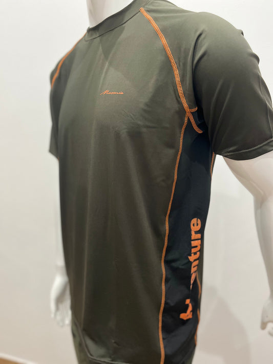Camiseta Masseria Adventure naranja fluorescente