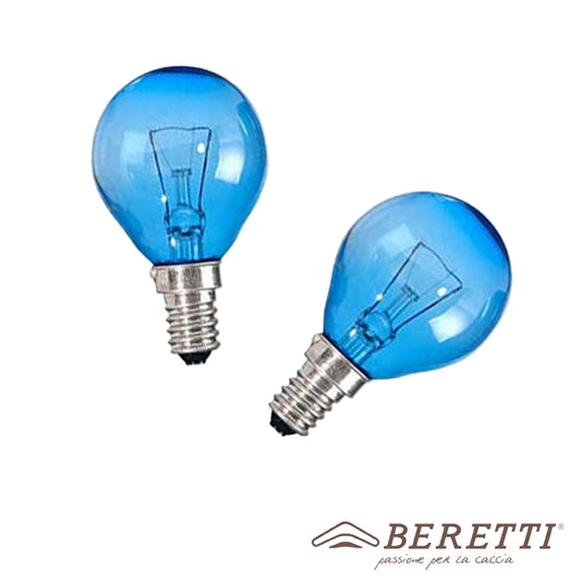 2 Piece Kit - BLUE INCANDESCENT LAMP E14